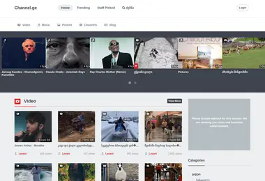 Screenshot of channel.ge