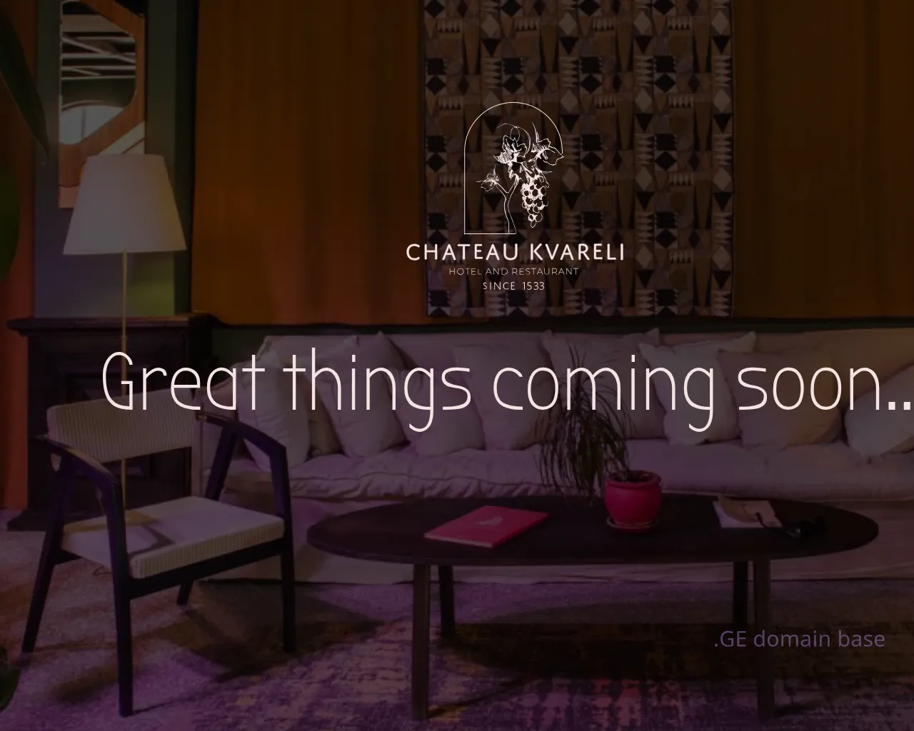 Screenshot of the site chateaukvareli.ge