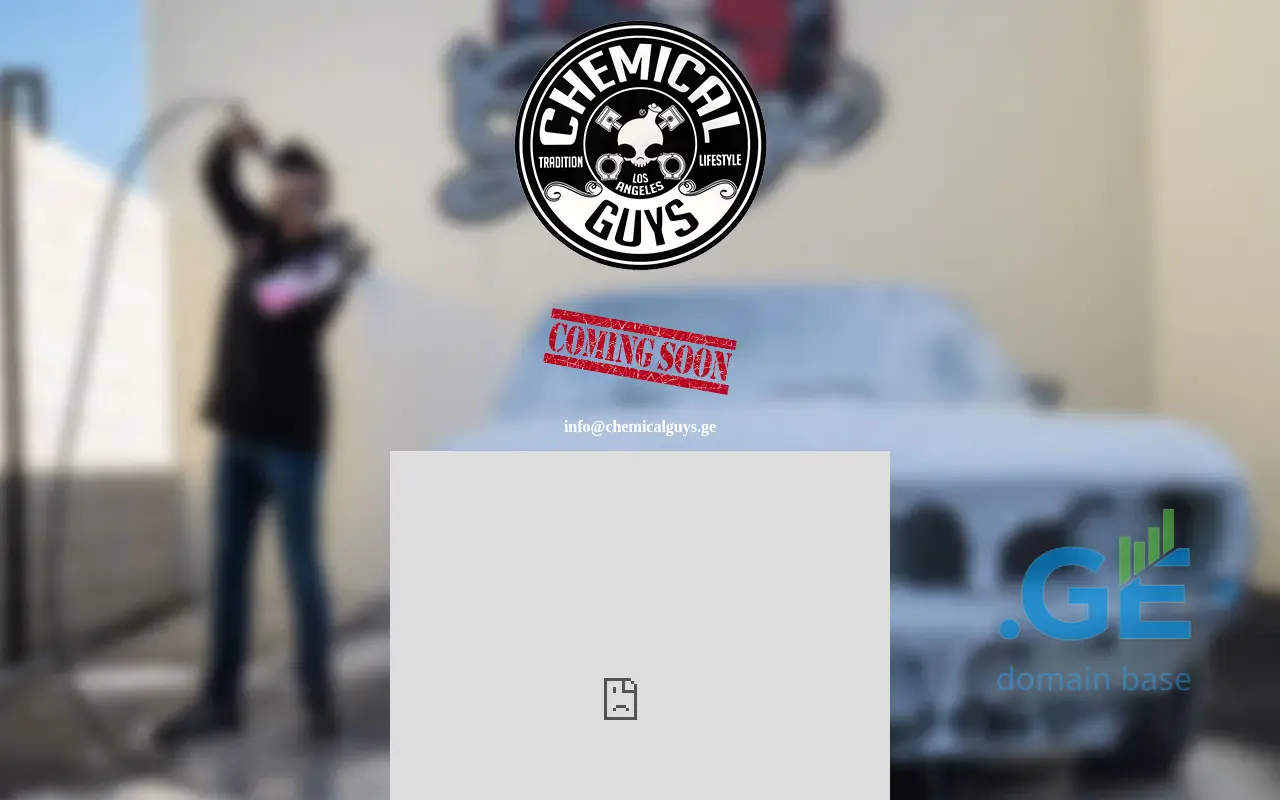 Screenshot of the site chemicalguys.ge