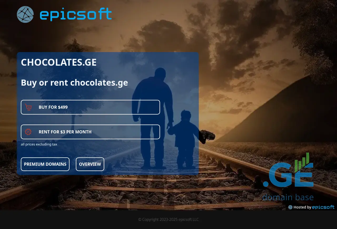 Screenshot of the site chocolates.ge