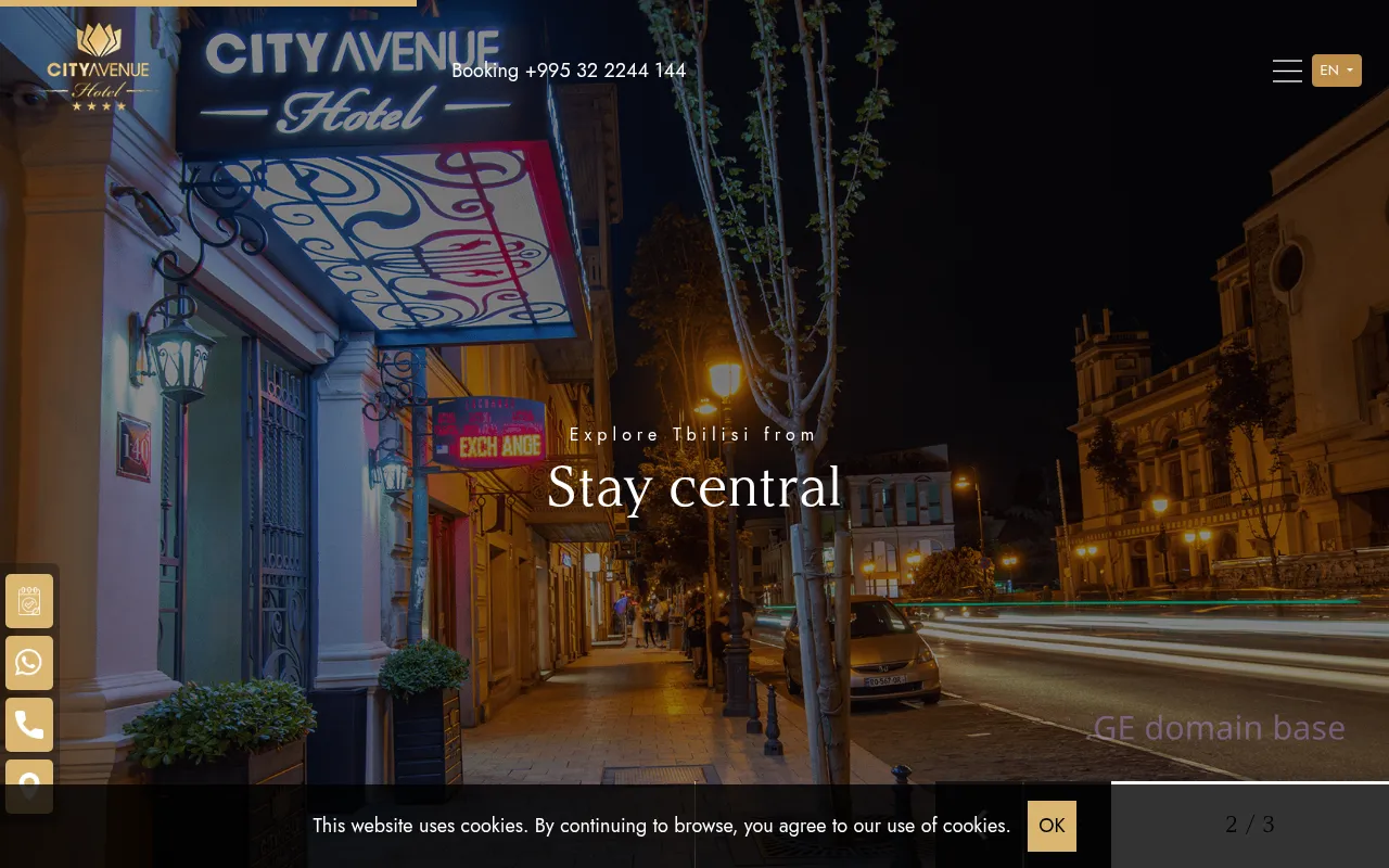 Screenshot of the site cityavenue.ge