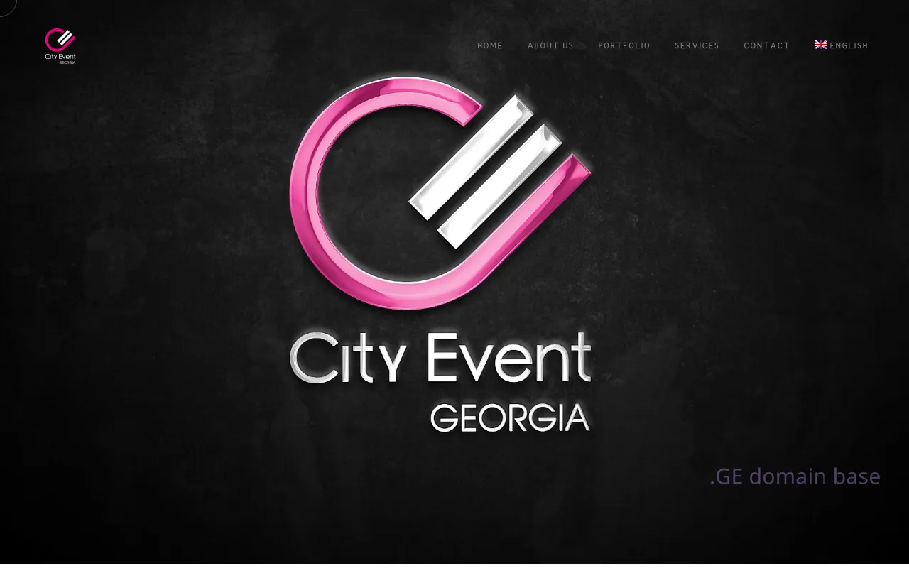 Screenshot of the site cityevent.ge