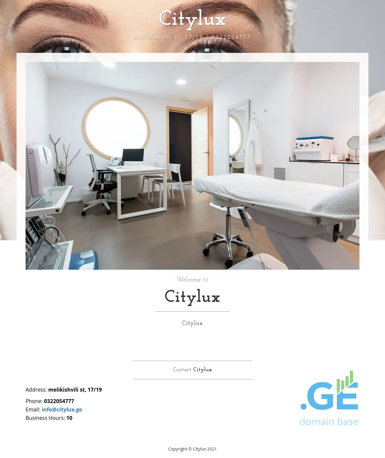 Screenshot of the site citylux.ge