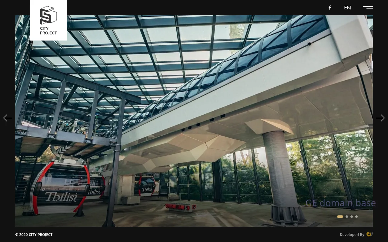 Screenshot of the site cityproject.ge