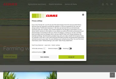 Screenshot of claas.ge