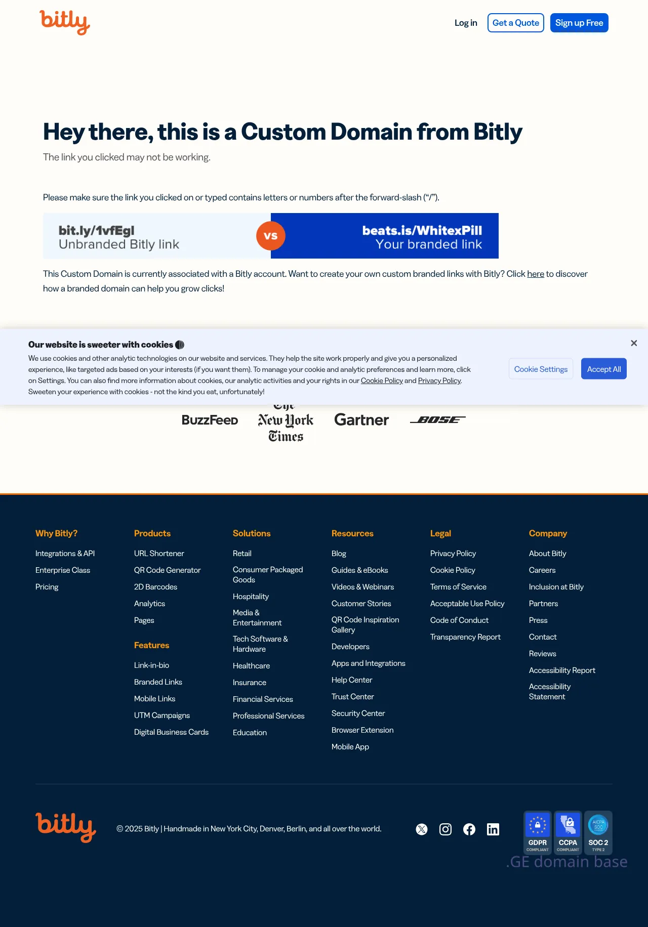 Screenshot of the site clck.ge