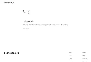 Screenshot of cleanspace.ge