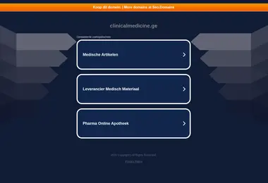 Screenshot of clinicalmedicine.ge
