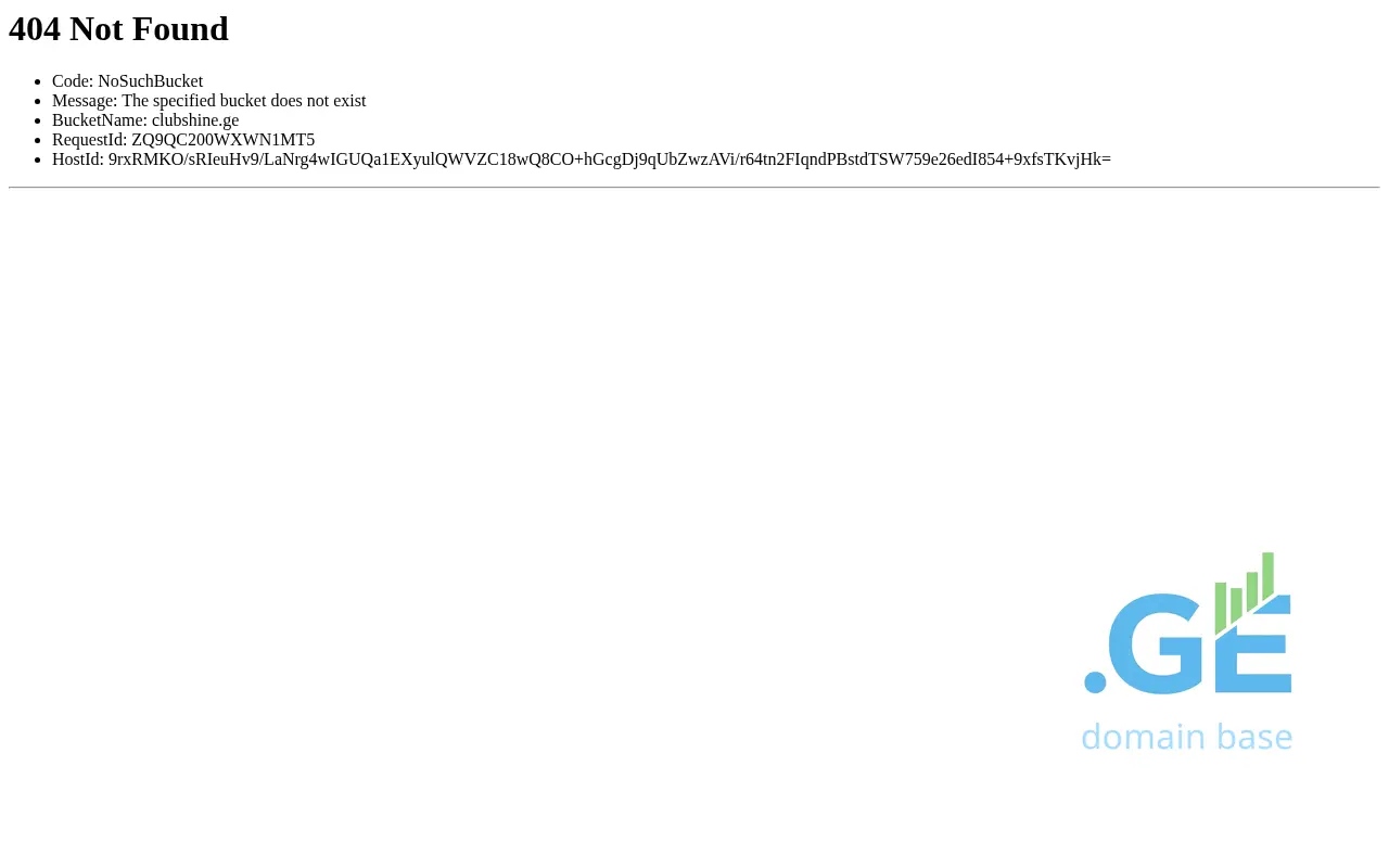 Screenshot of the site clubshine.ge