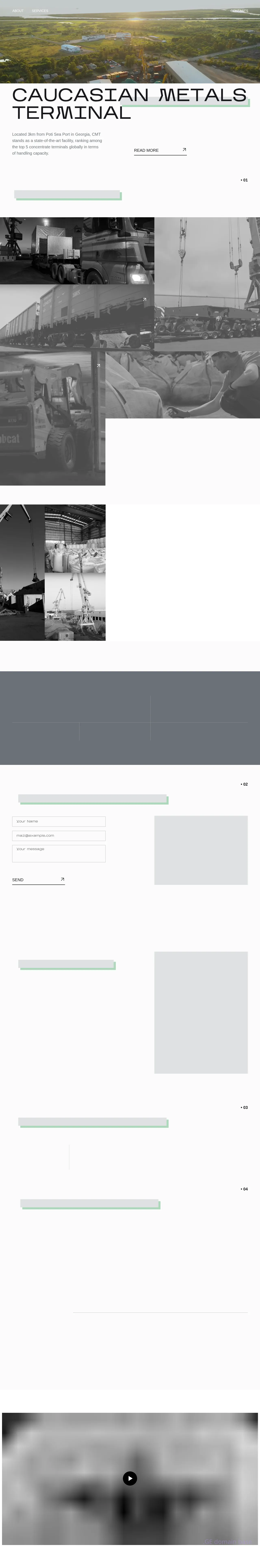 Screenshot of the site cmtpoti.ge