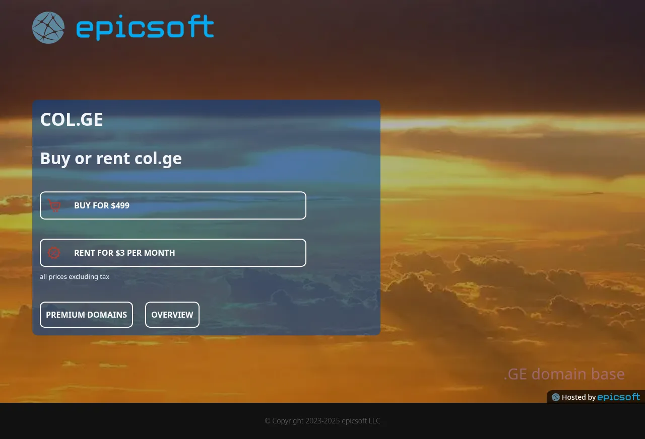 Screenshot of the site col.ge
