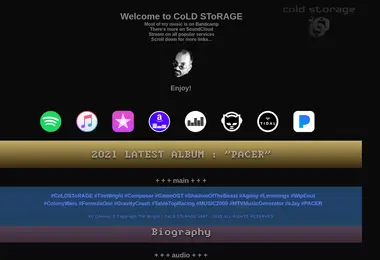 Screenshot of coldstora.ge