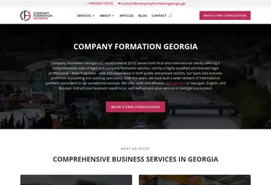 Screenshot of companyformationgeorgia.ge