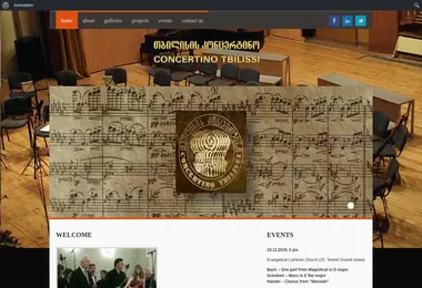 Screenshot of concertino.ge