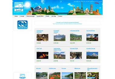 Screenshot of concordtravel.ge