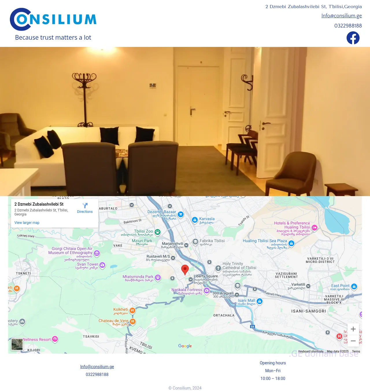Screenshot of the site consilium.ge
