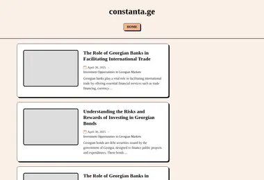 Screenshot of constanta.ge
