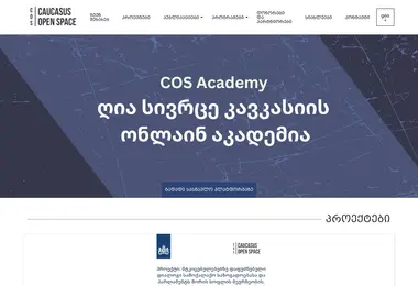 Screenshot of cos.ge