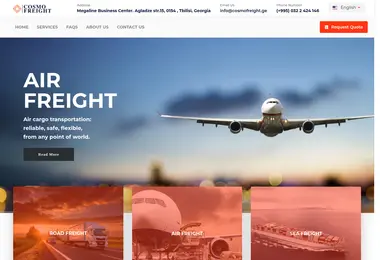 cosmofreight.ge-ის ეკრანის სურათი