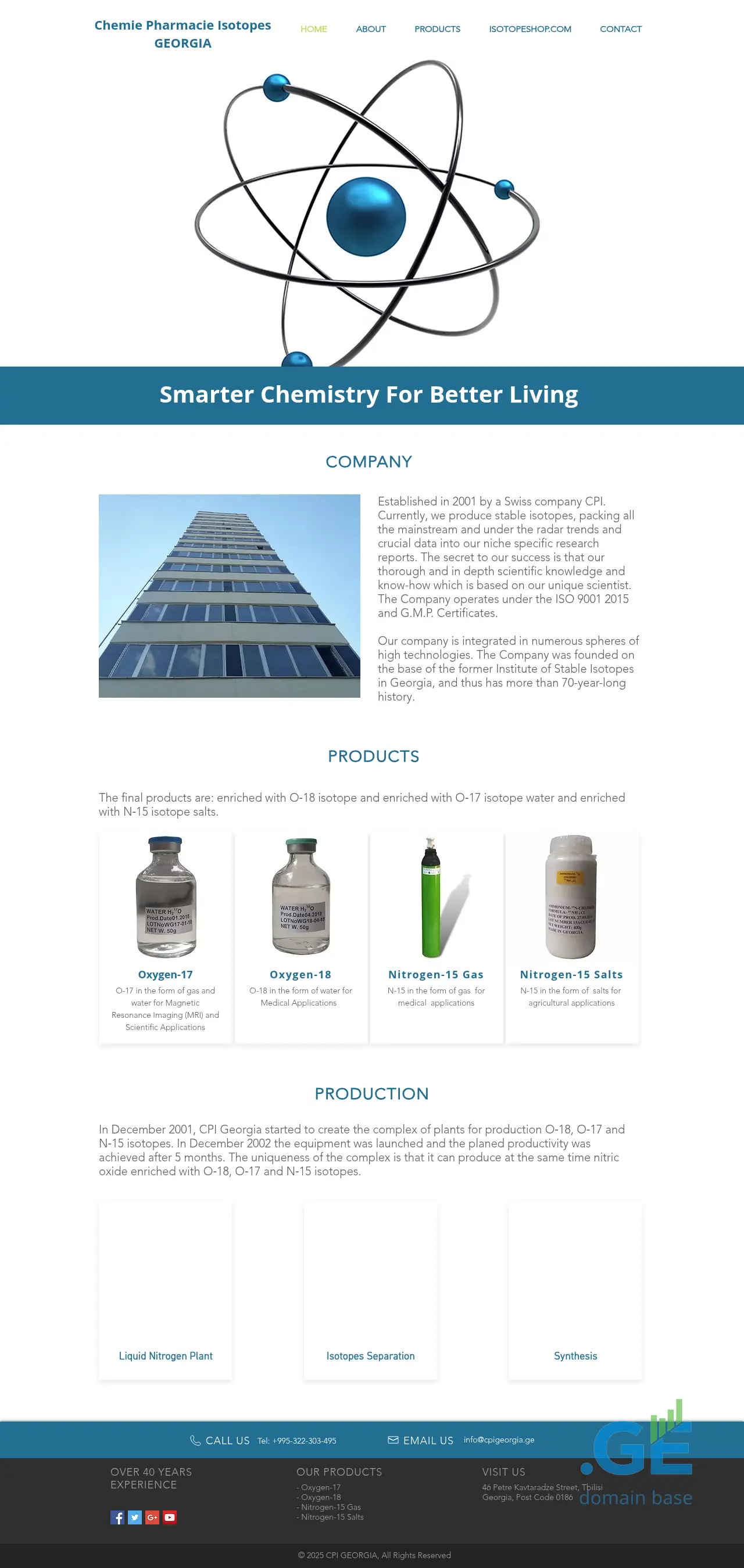 Screenshot of the site cpigeorgia.ge