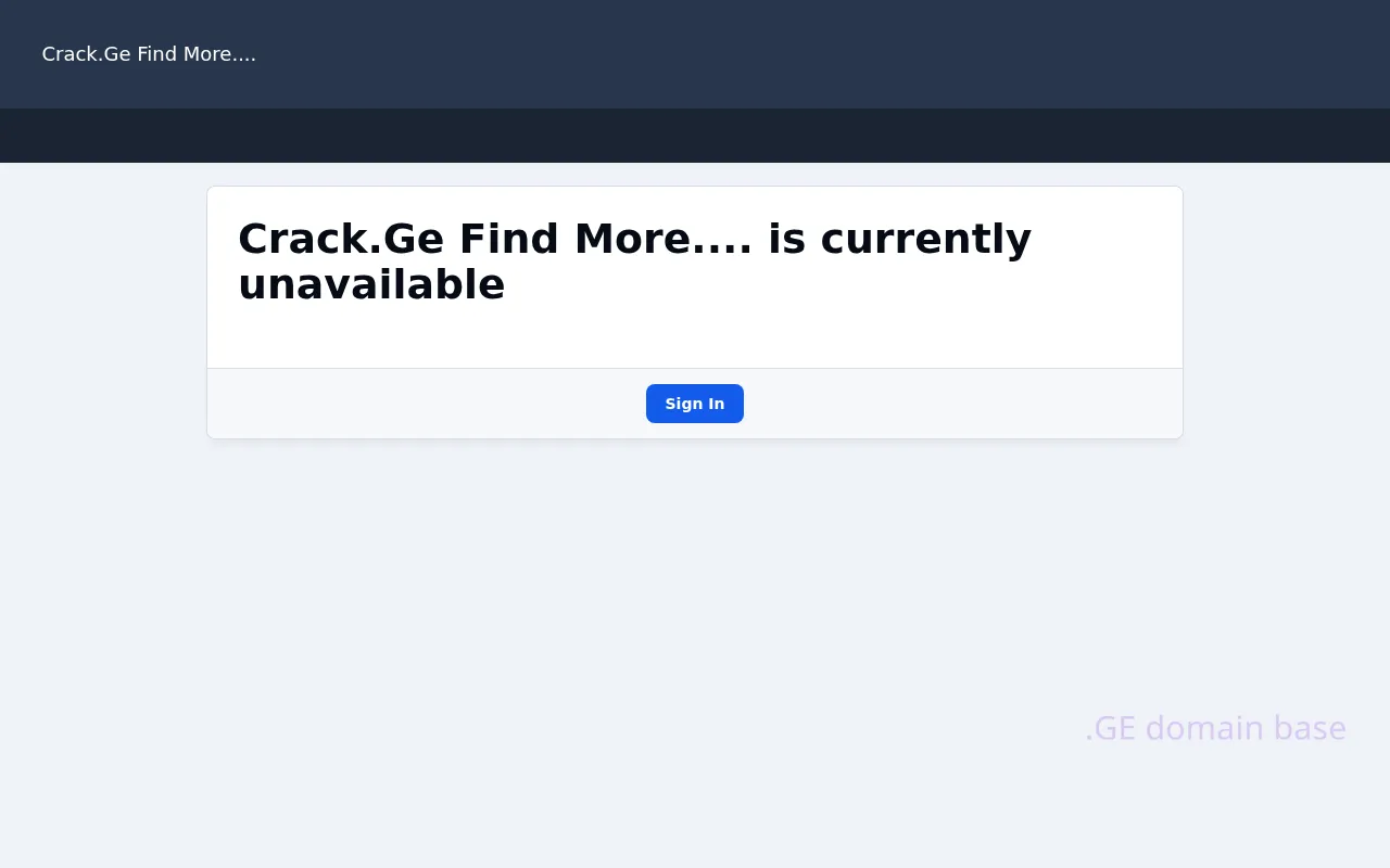 Screenshot of the site crack.ge