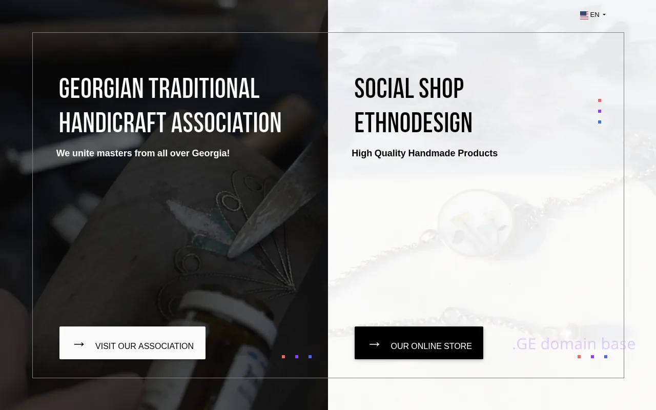 Screenshot of the site crafts.ge