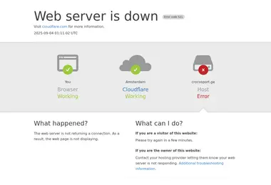 Screenshot of crocosport.ge