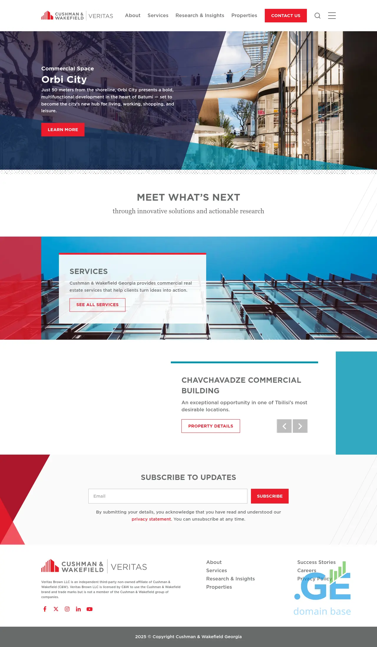 Screenshot of the site cushwake.ge