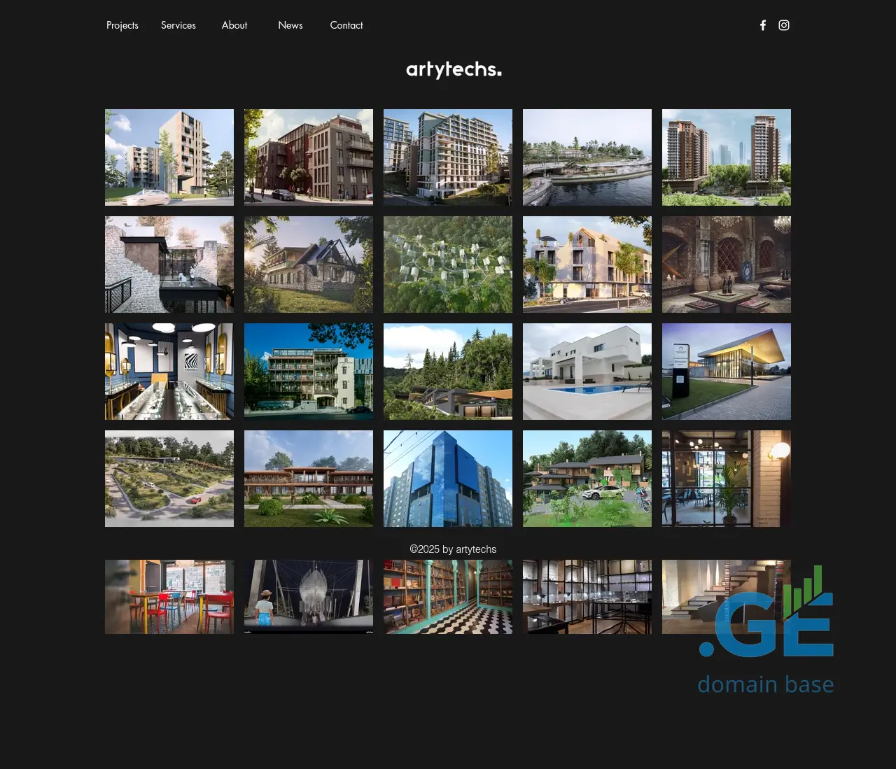 Screenshot of the site daduna.ge