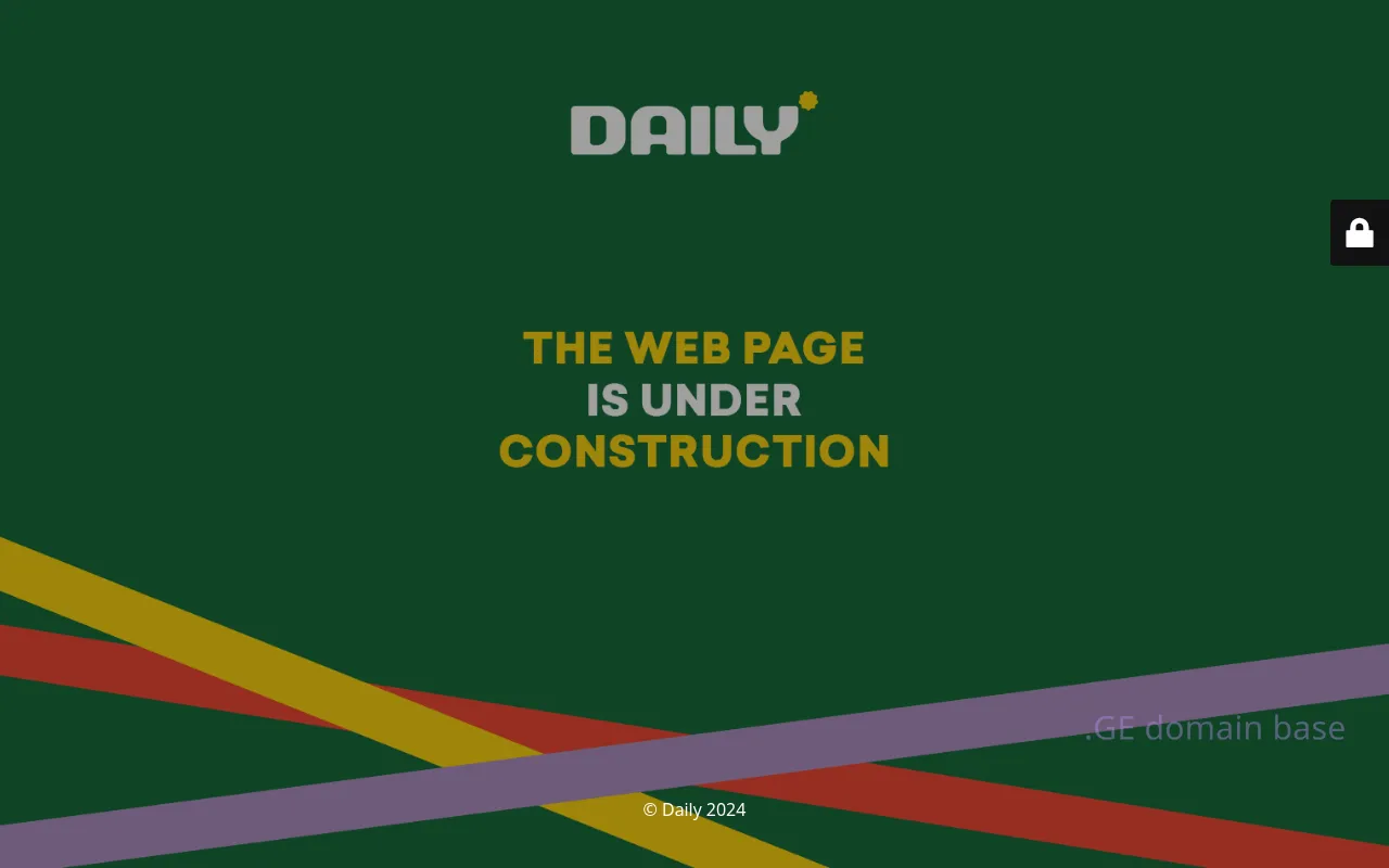 Screenshot of the site daily.ge