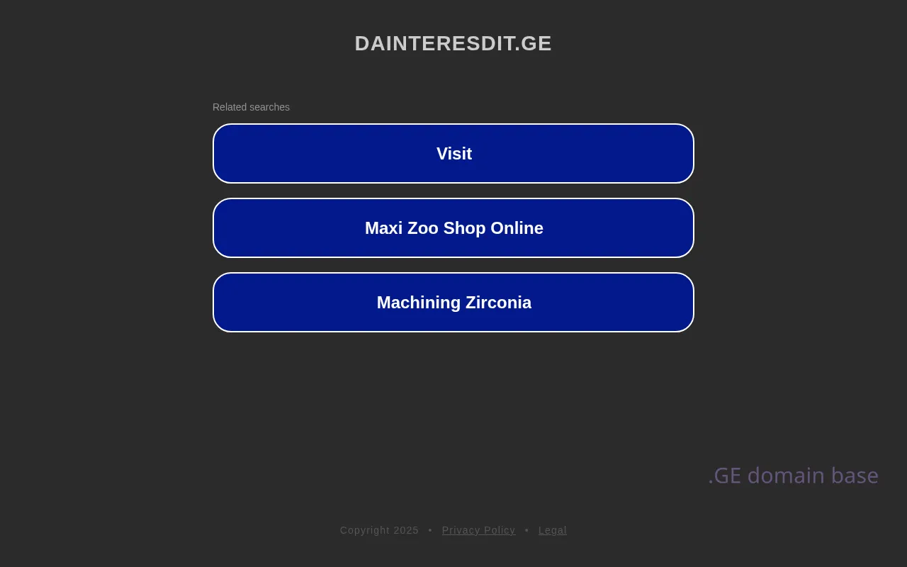 Screenshot of the site dainteresdit.ge