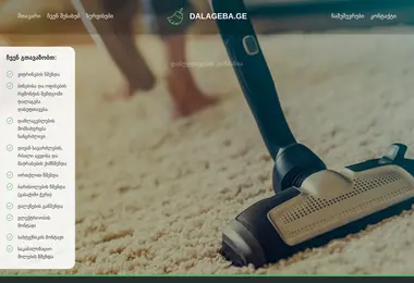 Screenshot of dalageba.ge
