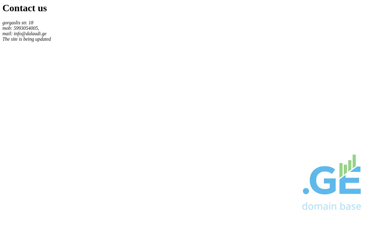 Screenshot of the site dalaudi.ge