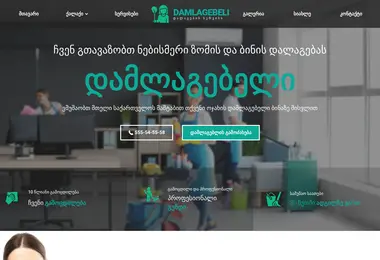 Screenshot of damlagebeli.ge