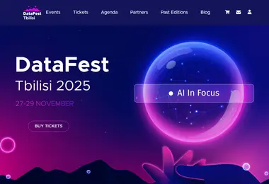 Screenshot of datafest.ge