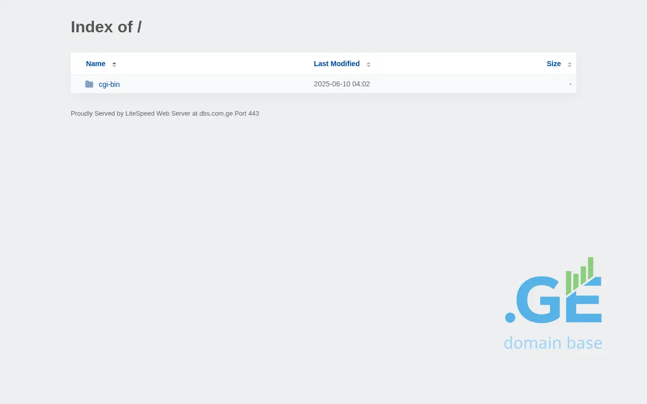 Screenshot of the site dbs.com.ge