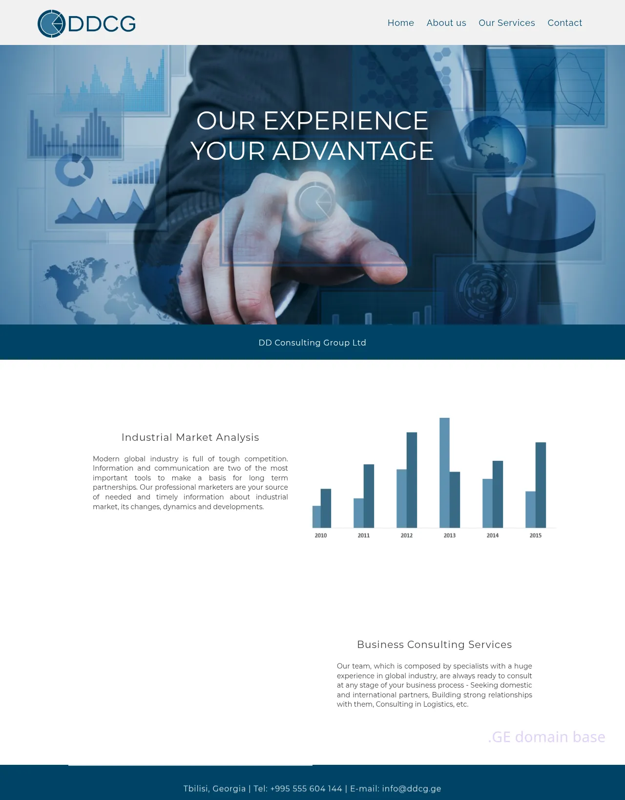 Screenshot of the site ddcg.ge