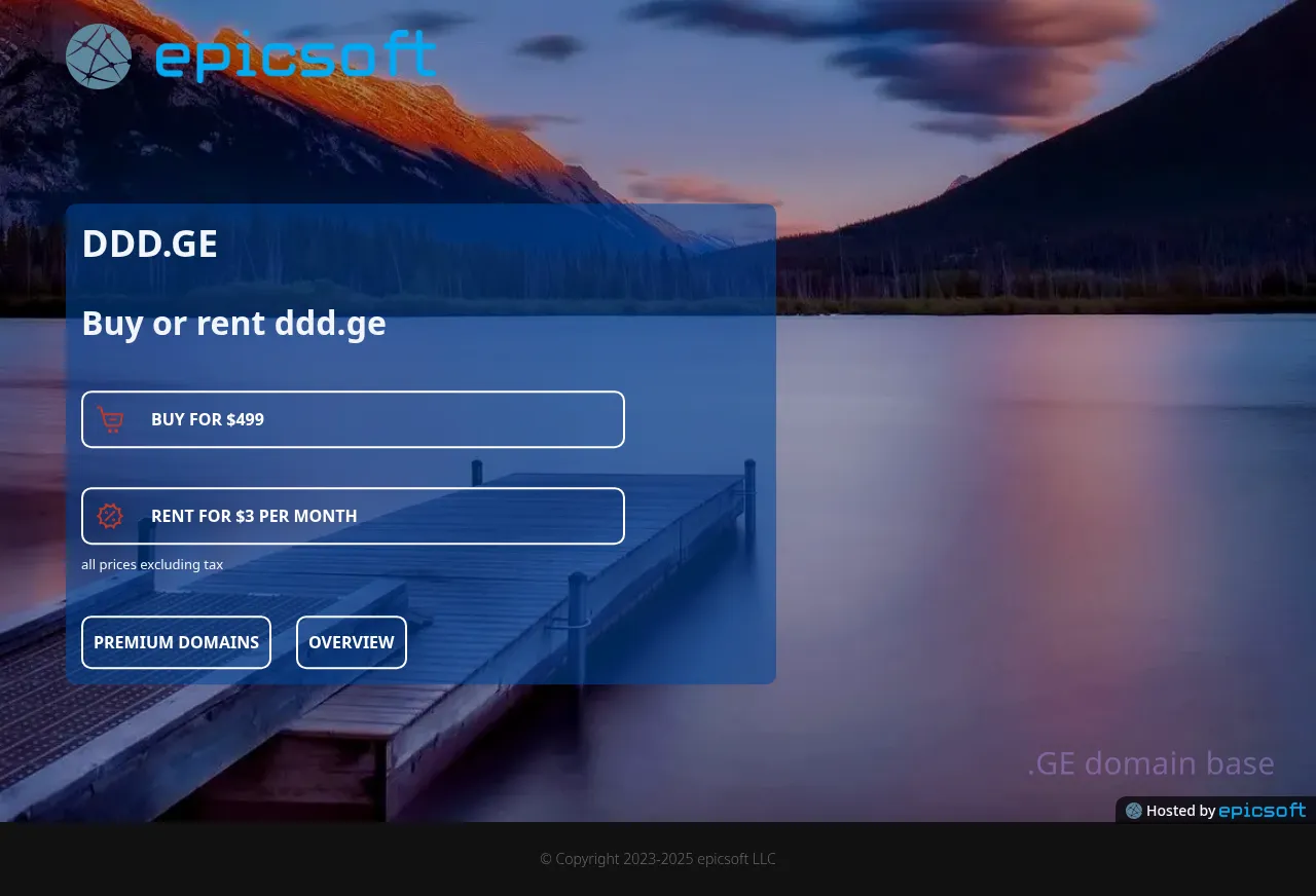 Screenshot of the site ddd.ge
