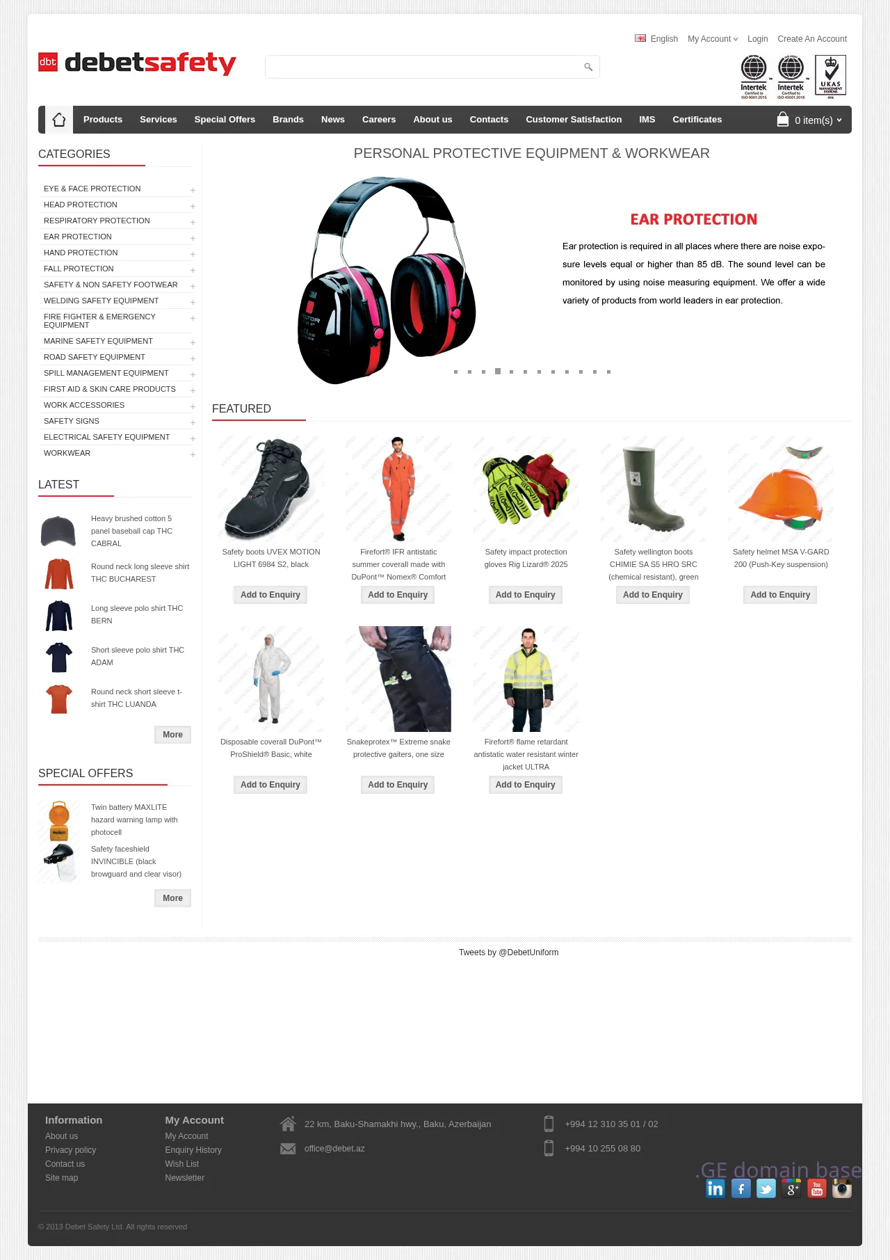 Screenshot of the site debet.ge