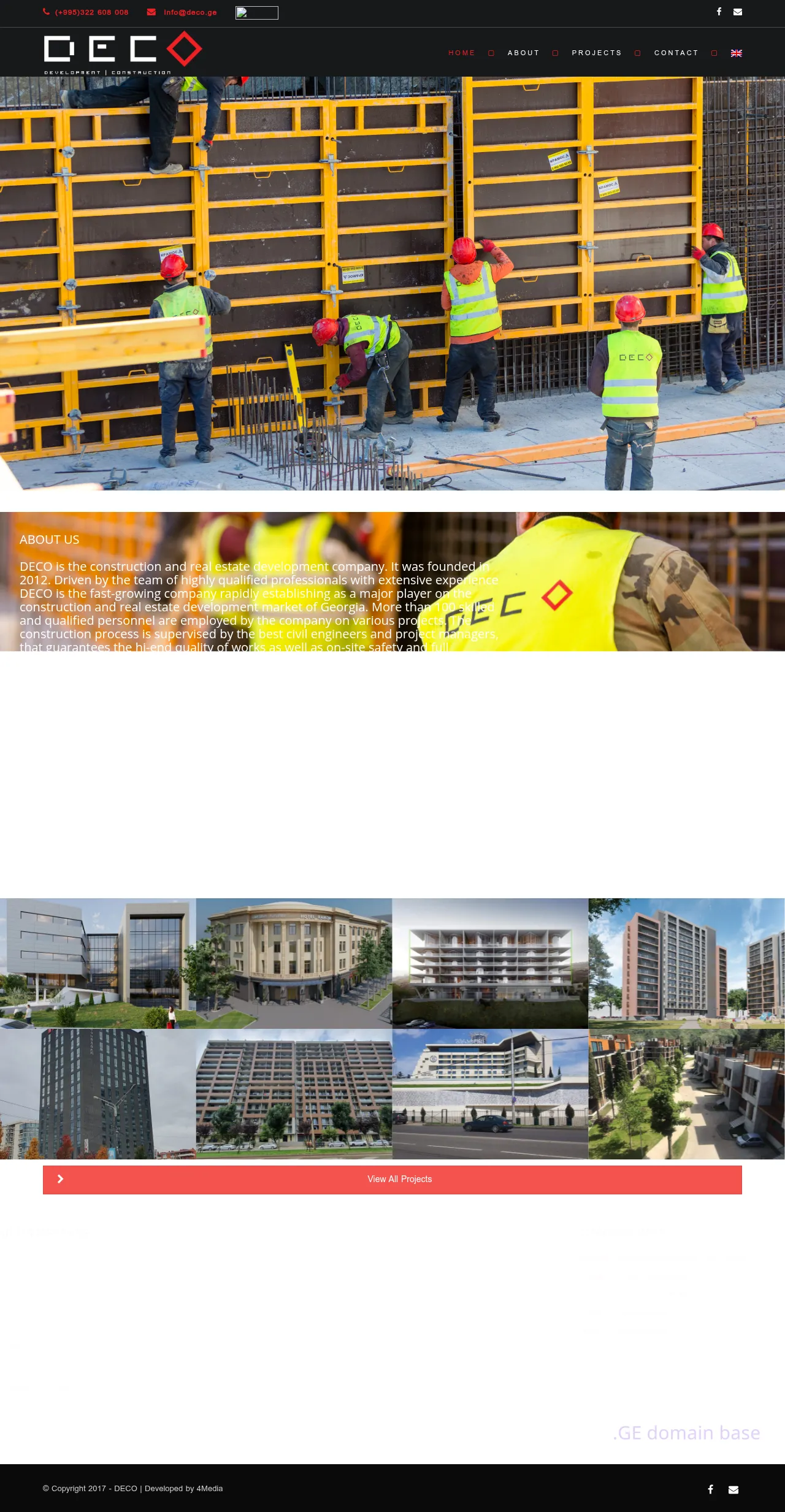 Screenshot of the site deco.ge