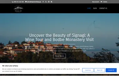 Screenshot of dejavuholidays.ge