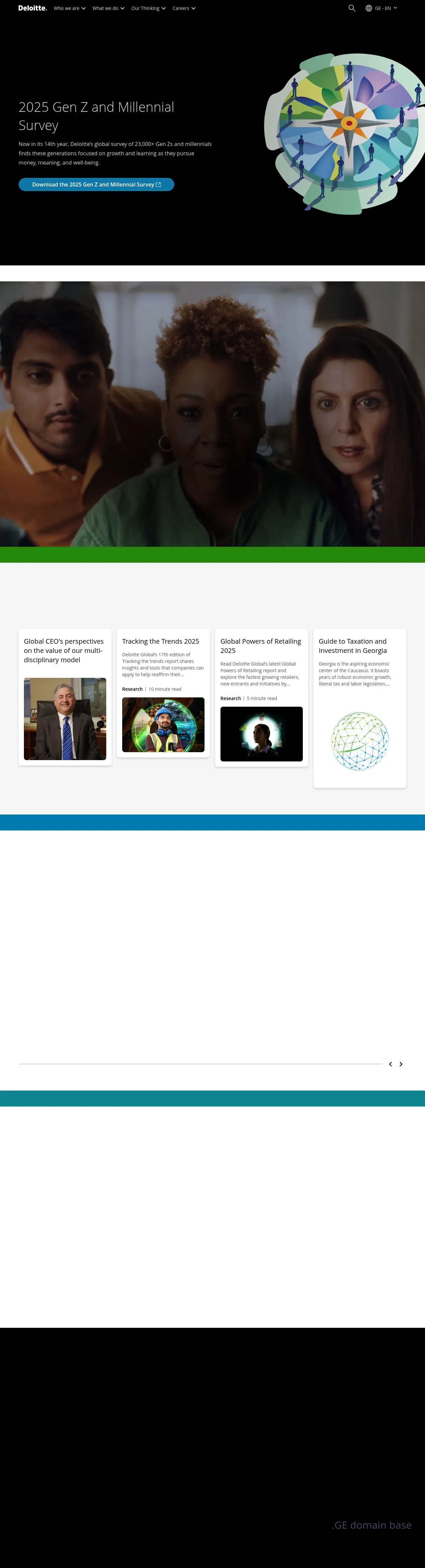Screenshot of the site deloitte.ge