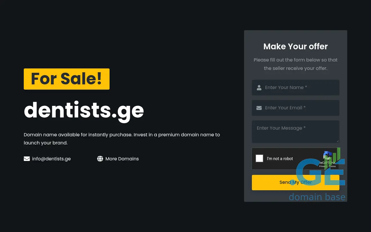 Screenshot of the site dentists.ge