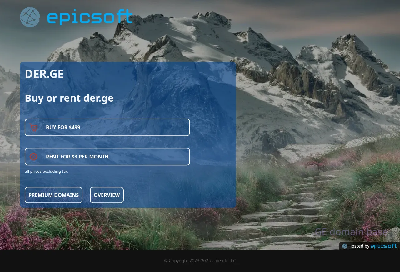 Screenshot of the site der.ge