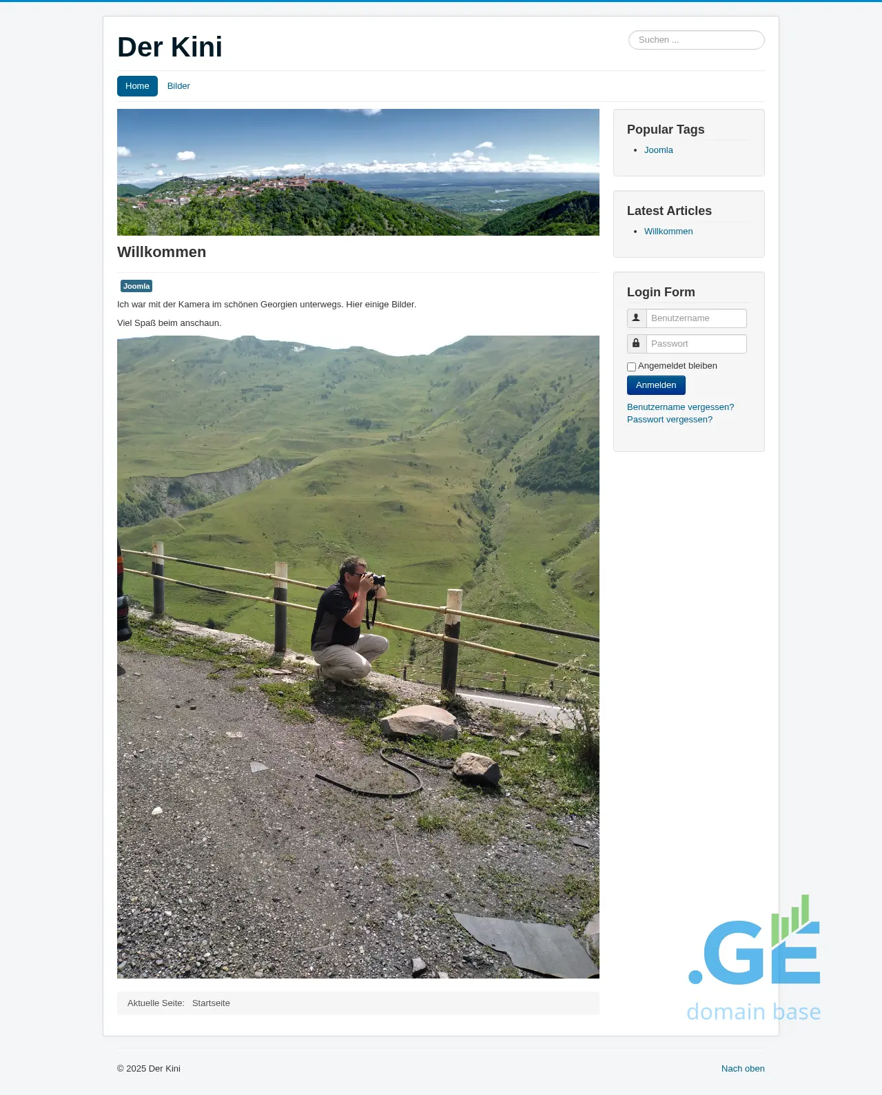 Screenshot of the site derkini.ge