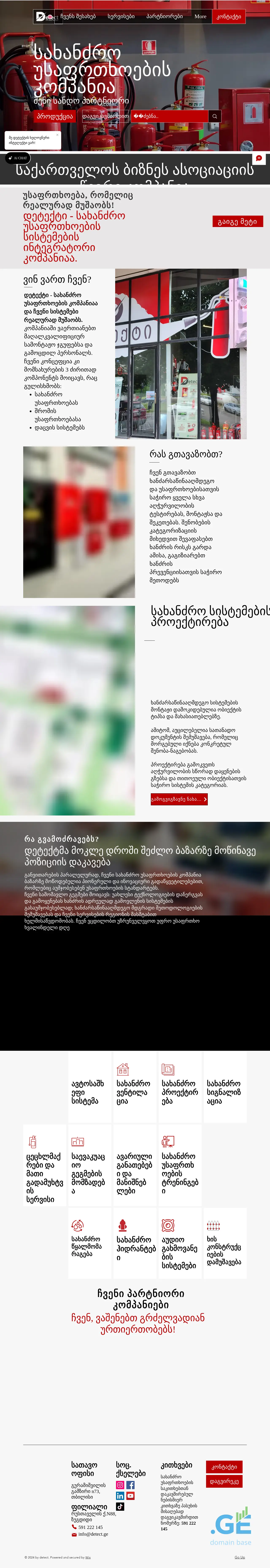 Screenshot of the site detect.ge