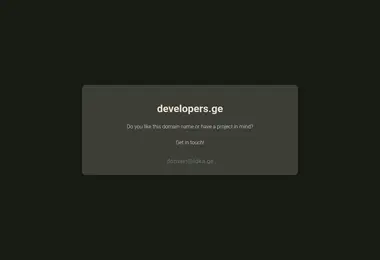 Screenshot of developers.ge