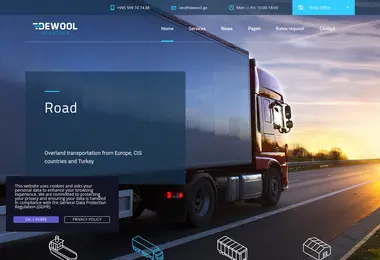 Screenshot of dewool.ge
