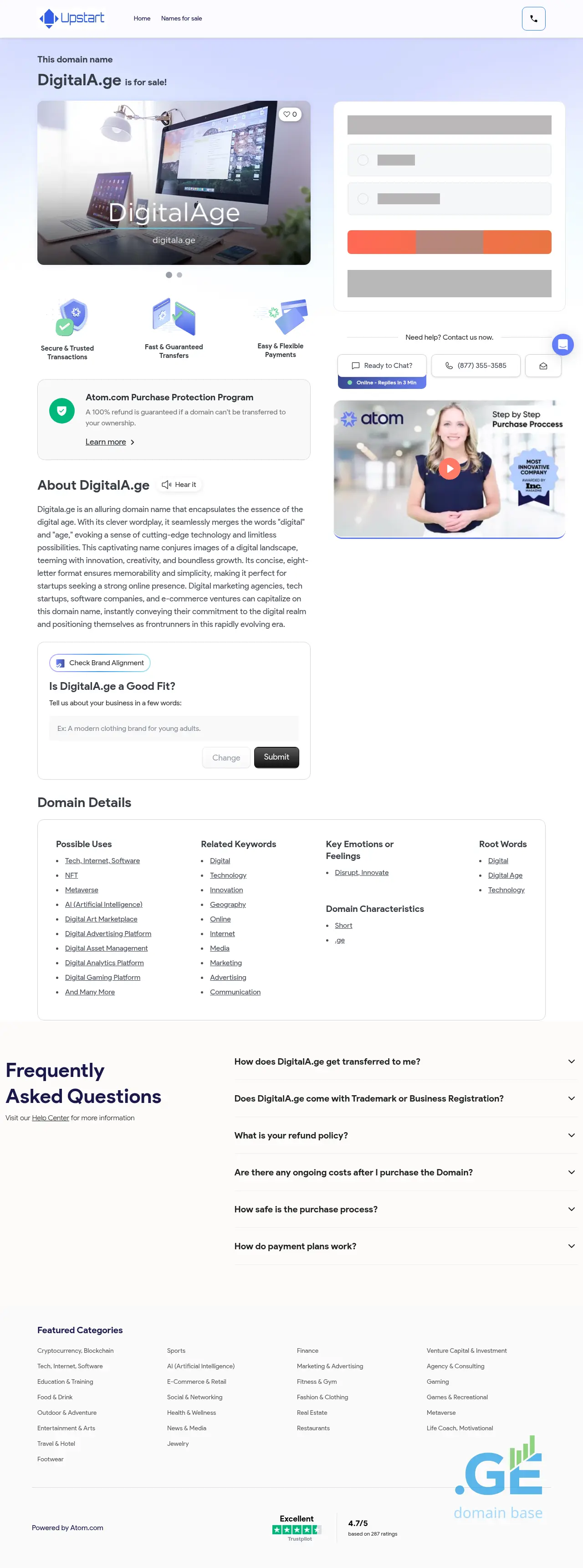 Screenshot of the site digitala.ge