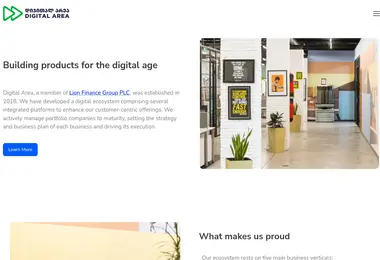 Screenshot of digitalarea.ge